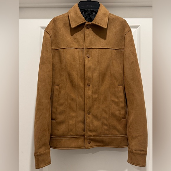 ZARA Faux Suede Jacket Men Sm - Picture 2 of 10